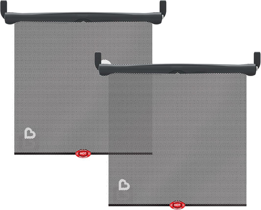 Munchkin Brica Sun Safety Car Window Shade for Baby, 2 Pack, Black