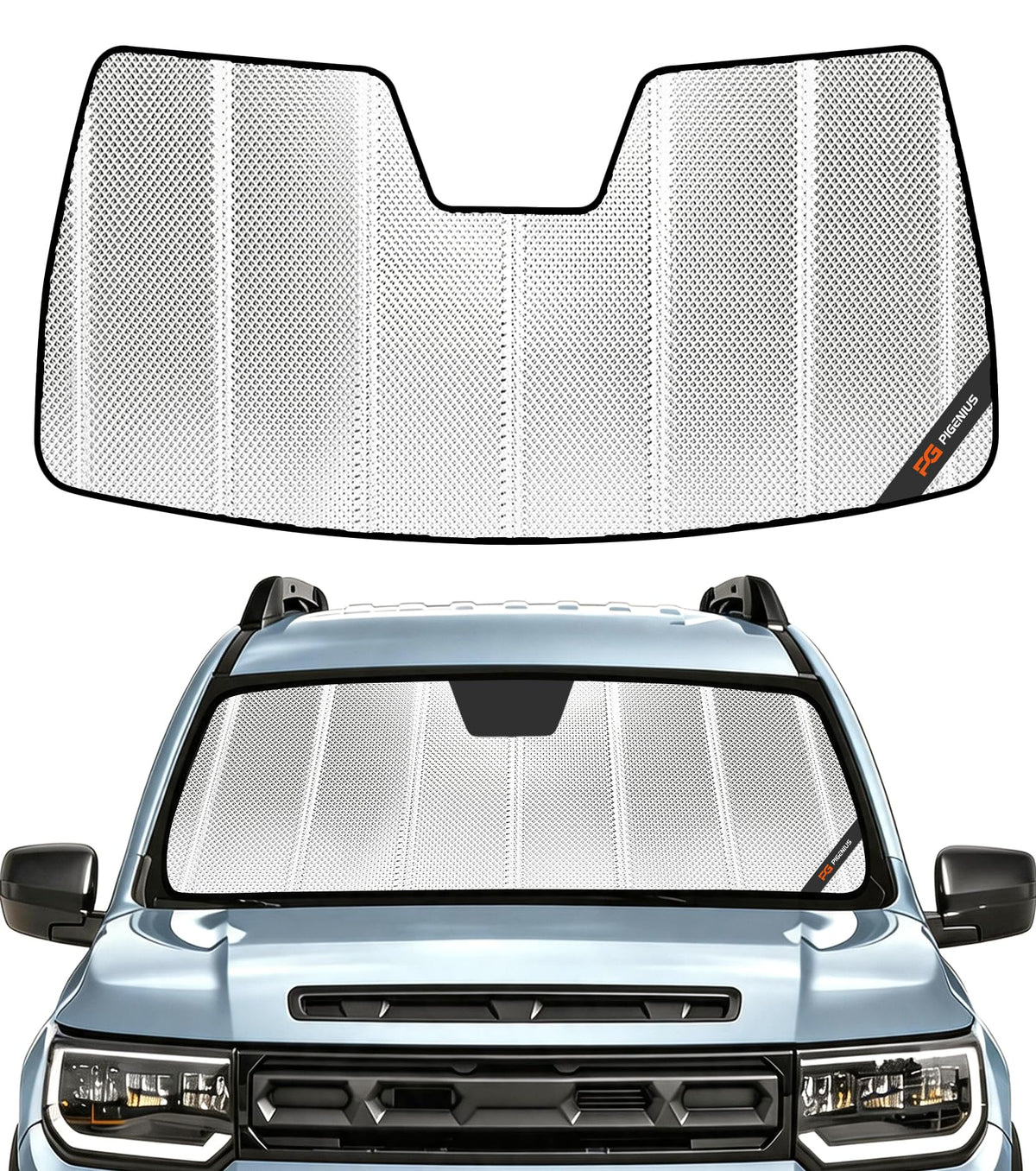 Pigenius Windshield Sunshade for Honda Pilot 2023-2026 Front Window Sun Shade - AstraGuard