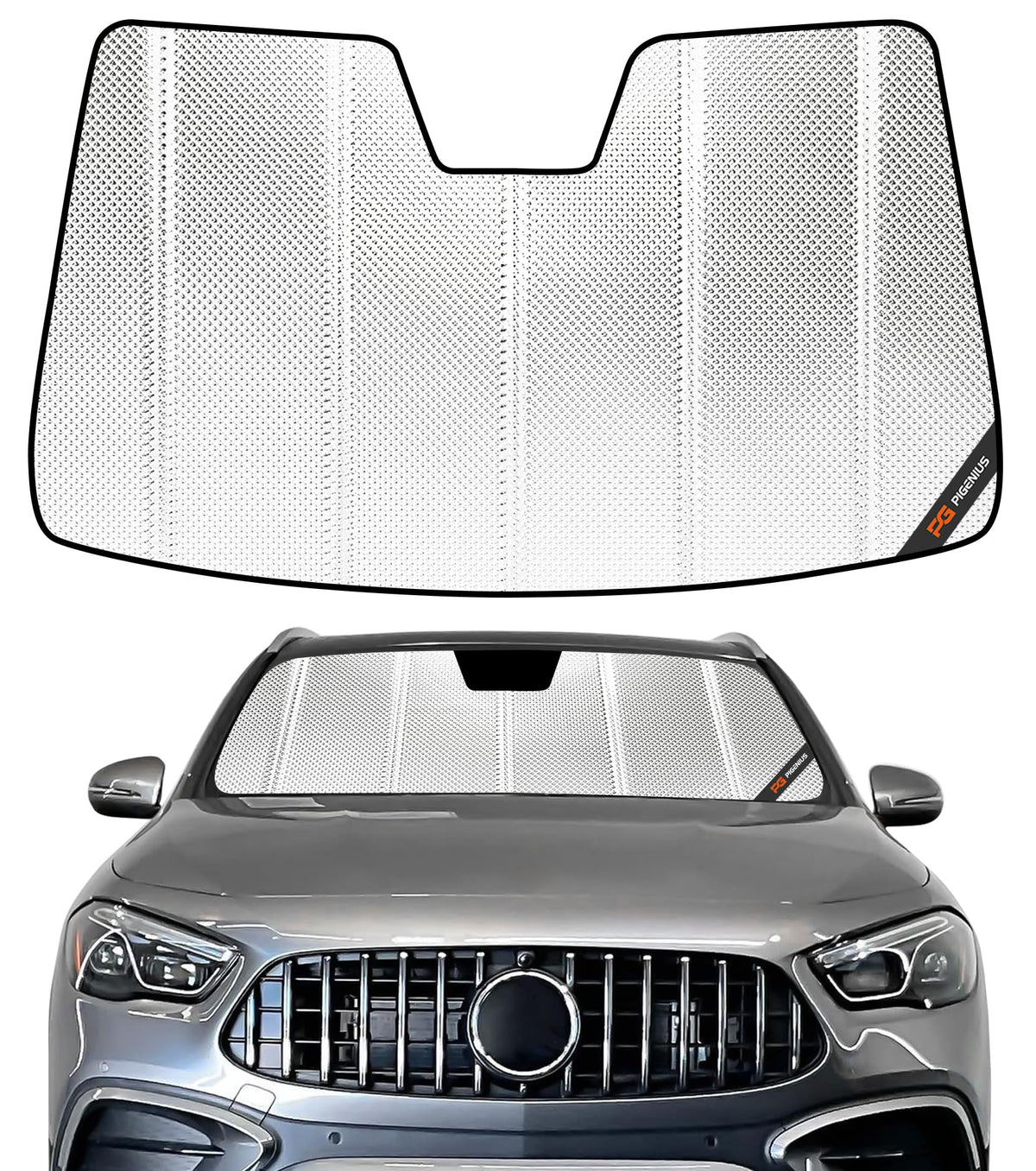 Pigenius Windshield Sunshade for Mercedes-Benz GLE/GLS SUV 2020-2026 Front Window Shade - AstraGuard