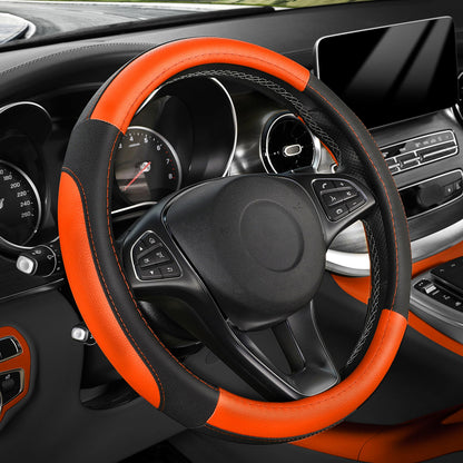 SEG Direct Car Steering Wheel Cover for Prius Civic Model 3 / Y 14"-14.25"